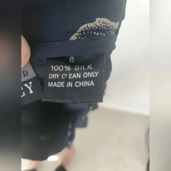 Ellen Tracy Floral Wide-Leg Pants - Black and Gray - Picture 8 of 8